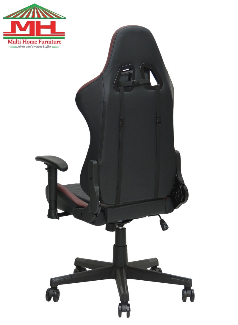 Modern design Best Executive Gaming Chair For Video Gaming Chair 8884-WINE/RED For Pc With Fully Reclining Back And Head Rest And Footrest For ADULTS