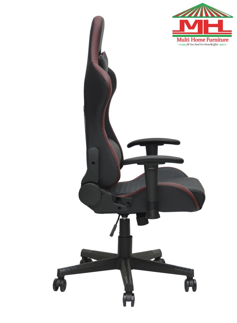 Modern design Best Executive Gaming Chair For Video Gaming Chair 8884-WINE/RED For Pc With Fully Reclining Back And Head Rest And Footrest For ADULTS