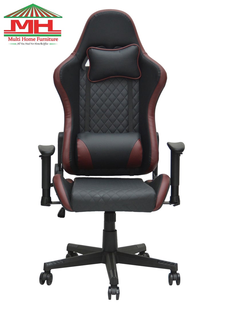 Modern design Best Executive Gaming Chair For Video Gaming Chair 8884-WINE/RED For Pc With Fully Reclining Back And Head Rest And Footrest For ADULTS