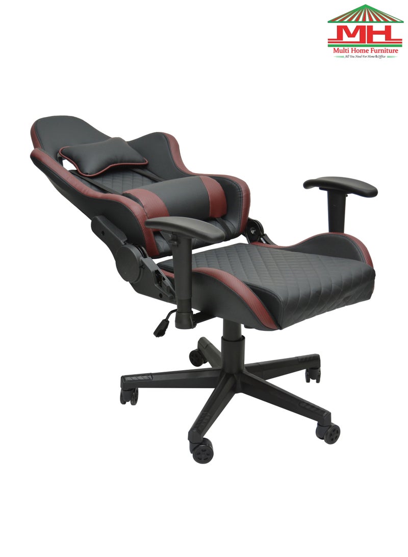 Modern design Best Executive Gaming Chair For Video Gaming Chair 8884-WINE/RED For Pc With Fully Reclining Back And Head Rest And Footrest For ADULTS
