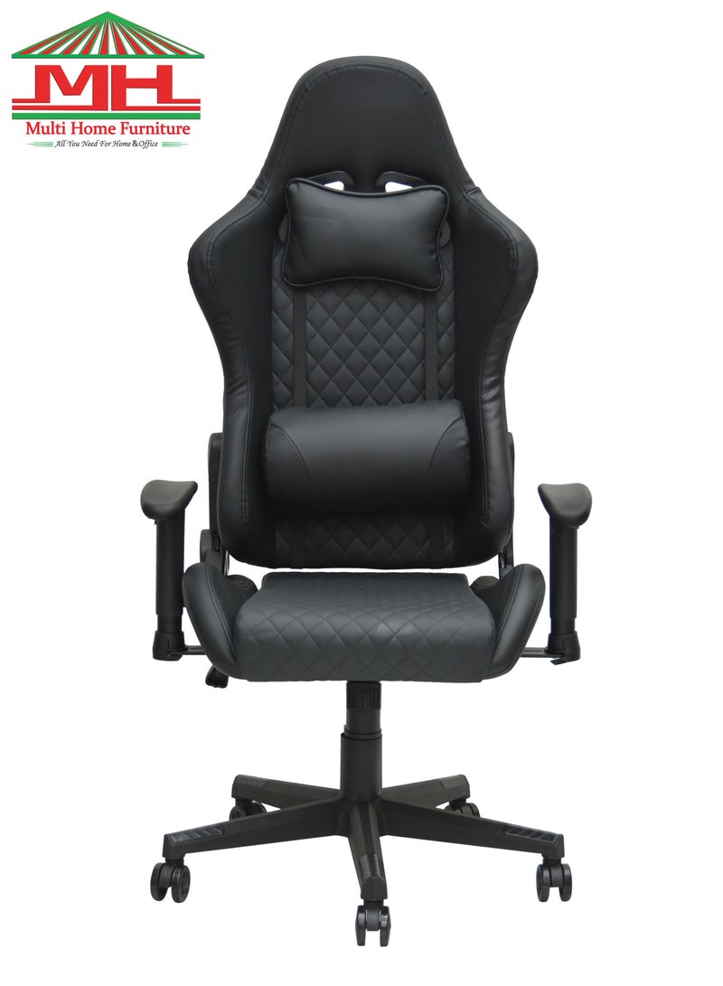 Modern design Best Executive Gaming Chair For Video Gaming Chair 8884-BLACK For Pc With Fully Reclining Back And Head Rest And Footrest For ADULTS