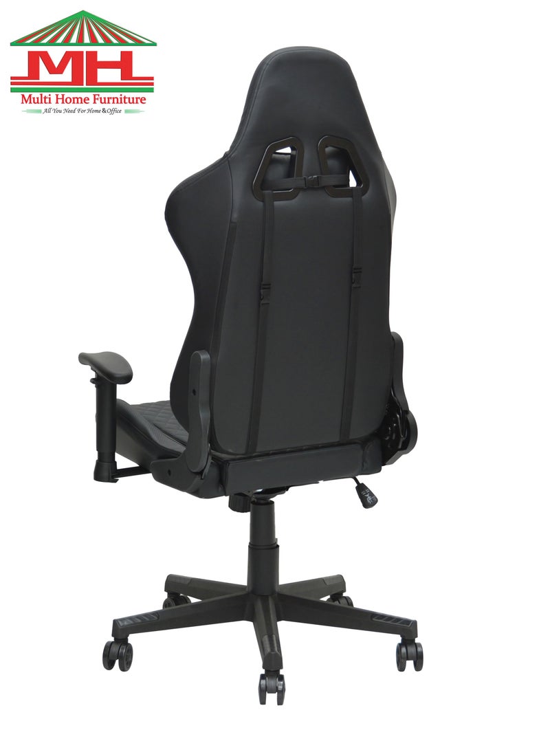 Modern design Best Executive Gaming Chair For Video Gaming Chair 8884-BLACK For Pc With Fully Reclining Back And Head Rest And Footrest For ADULTS