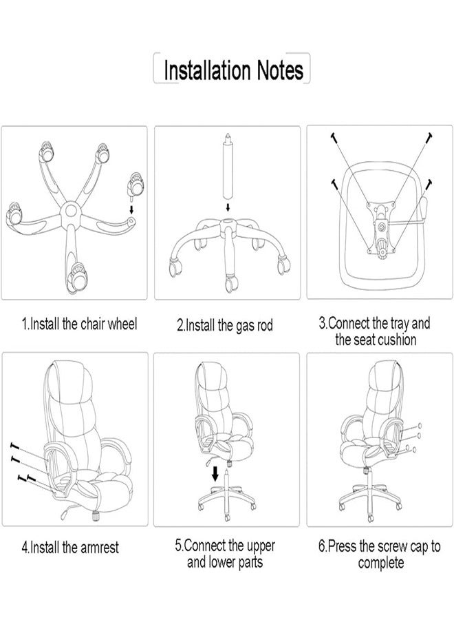 Multifunction Leather Executive Office and Gaming Chair With Footrest