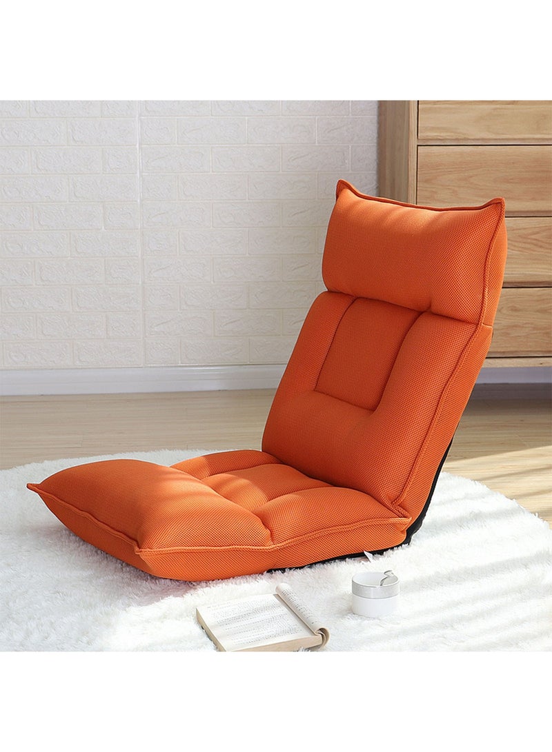 Floor Chair Lazy Sofa Adjustable Padded Folding Chair with Back Support and Backrest Comfortable Chair