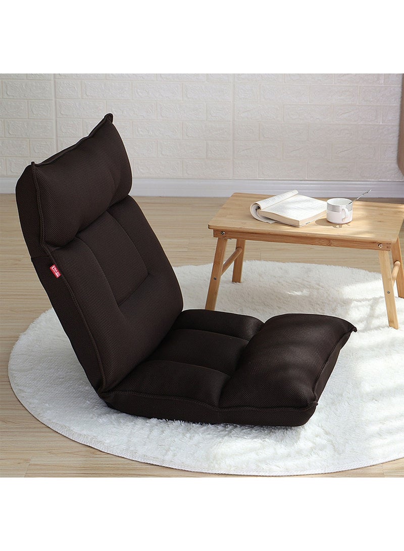 Floor Chair Lazy Sofa Adjustable Padded Folding Chair with Back Support and Backrest Comfortable Chair