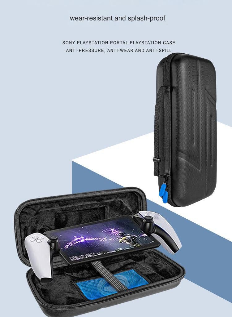 Skycare  Carrying Case Compatible with PlayStation 5 Portal Remote Player Handheld Game Console, Shockproof Anti-Scratch Travel Portable Bag Accessories, PS Portal Protective Shell