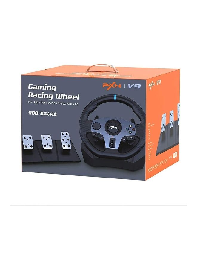 PXN V9 Racing Wheel Steering Wheel Driving Wheel 270°/ 900° PS4 Steering Wheel Dual-Motor Feedback Driving with Pedals and Shifter game racing wheel for PS4 PC Xbox One Xbox Series S/X Nintendo Switch