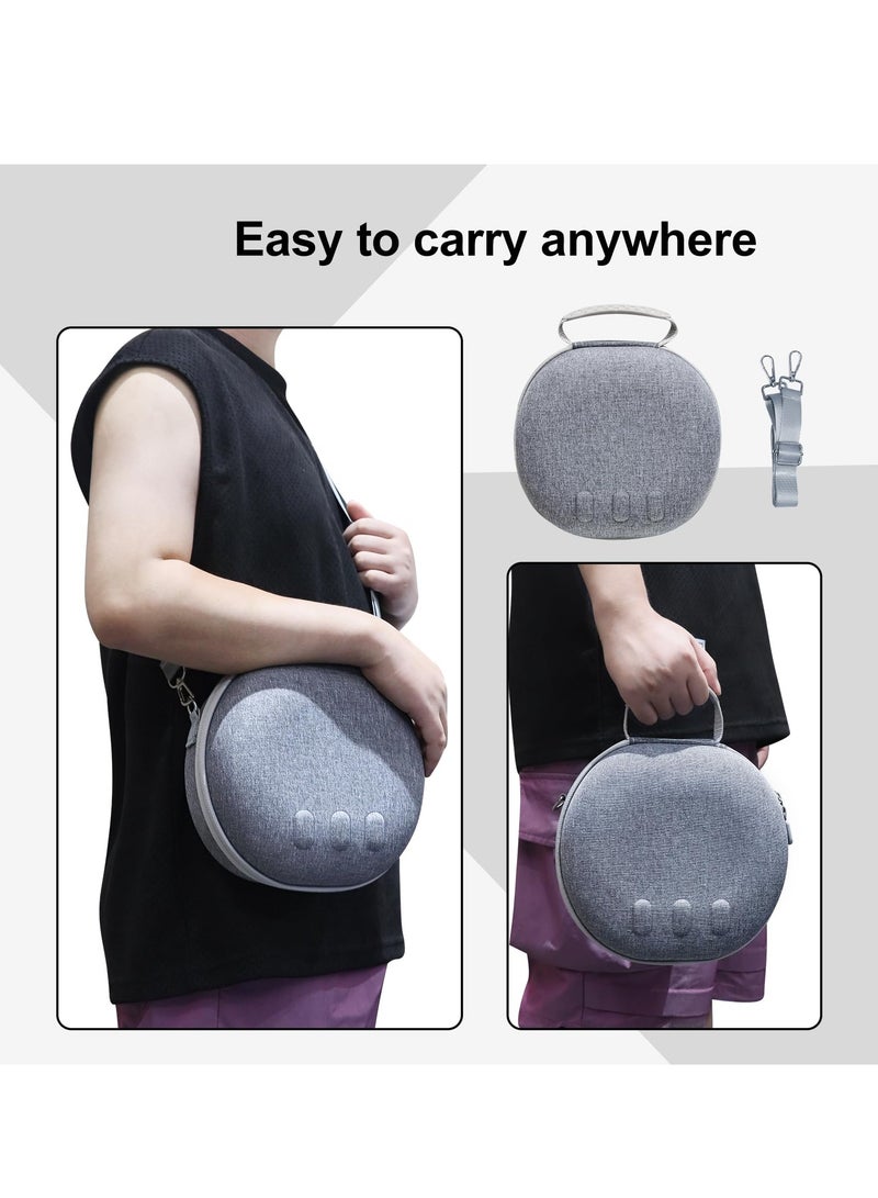 Hard Carrying Case Compatible with Meta Quest 3, Protect Gaming Headset and Controllers Accessories, for Travel and Home Storage, Not Fit for Official Elite Strap, Gray