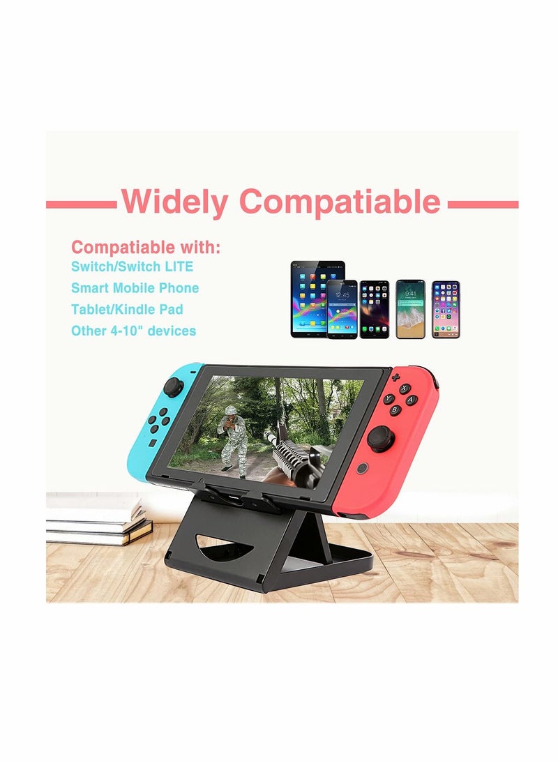 Fit for Nintendo Switch Stand/ for Switch LITE Stand Foldable Adjustable and Portable table play stand for N-switch console playing and charging Compatible with for ipad/ for Mini/ for iPad Pro Air