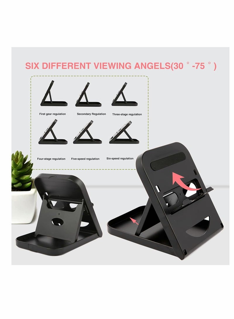 Fit for Nintendo Switch Stand/ for Switch LITE Stand Foldable Adjustable and Portable table play stand for N-switch console playing and charging Compatible with for ipad/ for Mini/ for iPad Pro Air