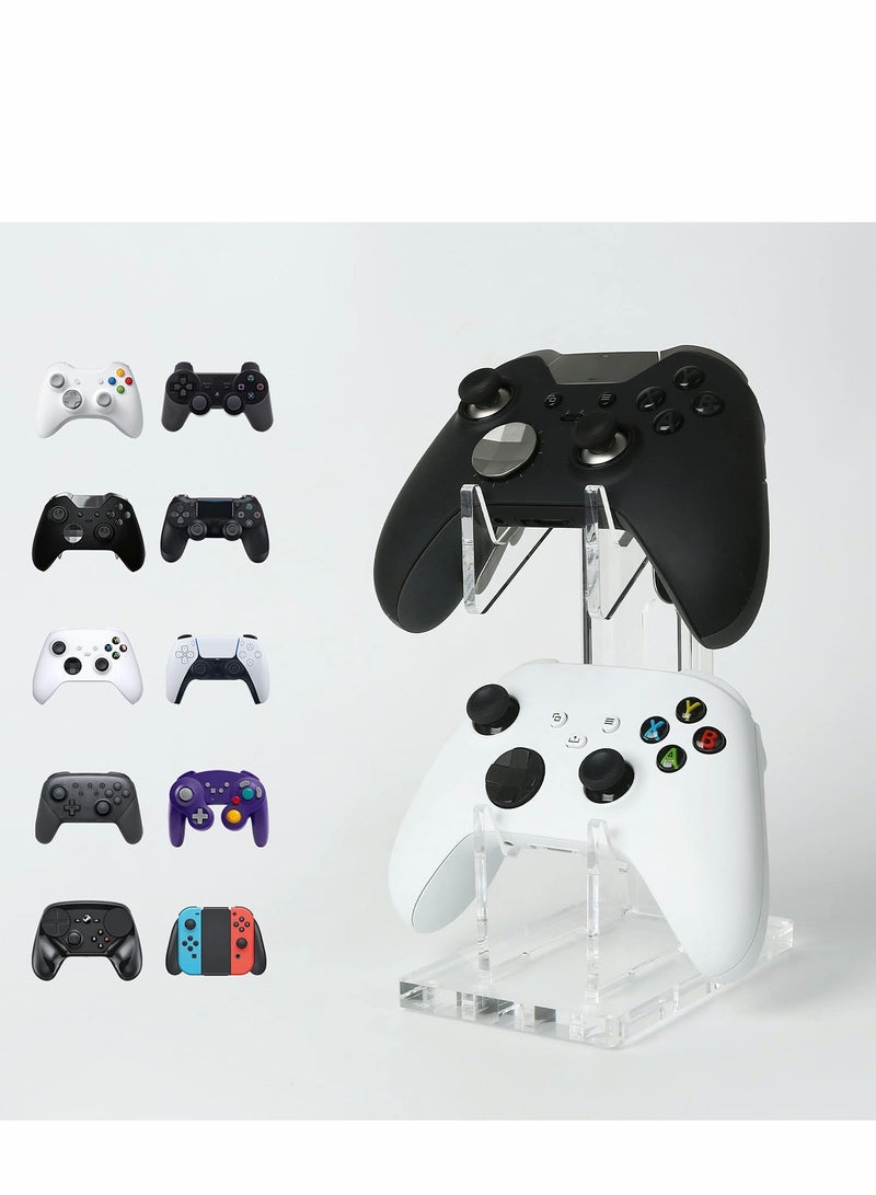 Game Controller Holder Stand Wall Mount, PS4/Nintendo Switch/Xbox One/Steam/PC Controller, Adhesive Mount (transparency)