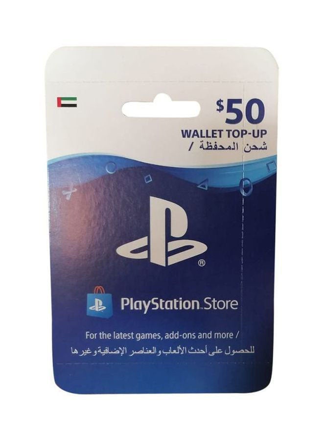 PlayStation Live Card $50 For UAE Account