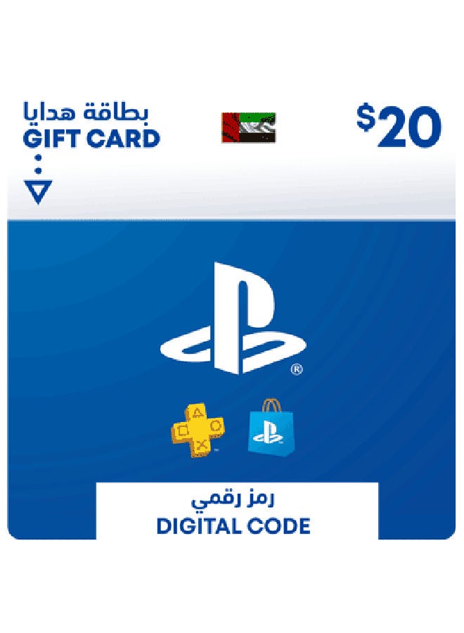 12 Hours Delivery PlayStation Network -20 USD Wallet Top-Up UAE(Delivery via SMS/WhatsApp)