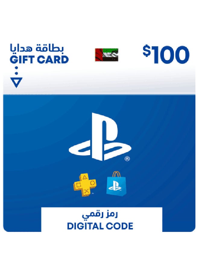 12 Hours Delivery Playstation Network 100 USD Wallet Top-Up UAE (Delivery via SMS/WhatsApp)