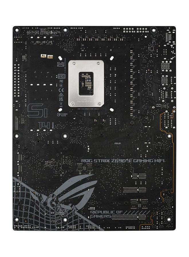 Rog Strix Z690-E Gaming WiFi Intel LGA 1700 ATX Motherboard, 18+1 Power Stages, DDR5, PCIe 5.0, M.2 Combo-Sink, WiFi 6E, 2.5 GB Ethernet, Five M.2, Aura Sync | 90MB18J0-M0EAY0 Black