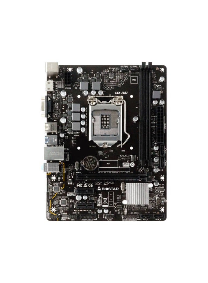 Biostar H310MHP 3.0 Ver. 7.0 Micro ATX Intel Motherboard, Socket 1151, Intel H310 Chipset, Supports GbE LAN, Supports Dual Channel DDR4 32GB, 2 x PCIe 2.0 Slot, HDMI, USB3.2