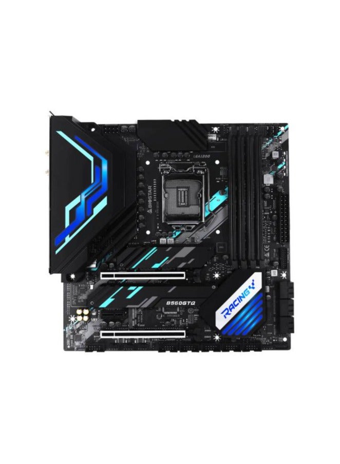 B560GTQ Racing Series MATX DDR4 Motherboard, Intel B560 Chipset, 10th/11th Gen LGA1200, Supports 2.5 GbE LAN / Wifi 6 Module, PCI-Express 4.0, SATA3, 3x M.2, USB 3.2 Gen2