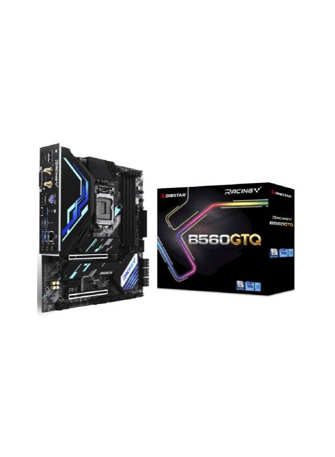 B560GTQ Racing Series MATX DDR4 Motherboard, Intel B560 Chipset, 10th/11th Gen LGA1200, Supports 2.5 GbE LAN / Wifi 6 Module, PCI-Express 4.0, SATA3, 3x M.2, USB 3.2 Gen2