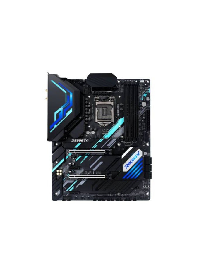 Biostar Z590GTA Racing Series ATX DDR4 Motherboard, Intel Z590 Chipset, 10/11th Gen LGA1200, PCI-Express 4.0, SATA3, 3x M.2, 2.5GbE, USB 3.2 Gen2, Supports 2.5GbE LAN & WiFi 6 Module