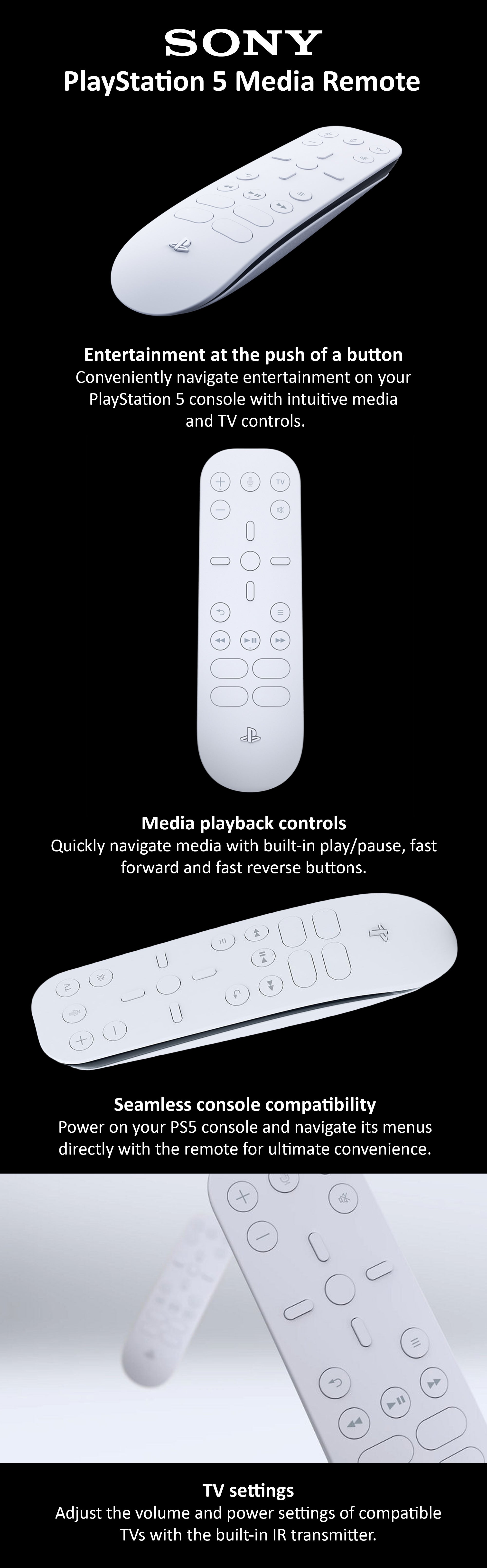 PlayStation 5 Wireless Media Remote