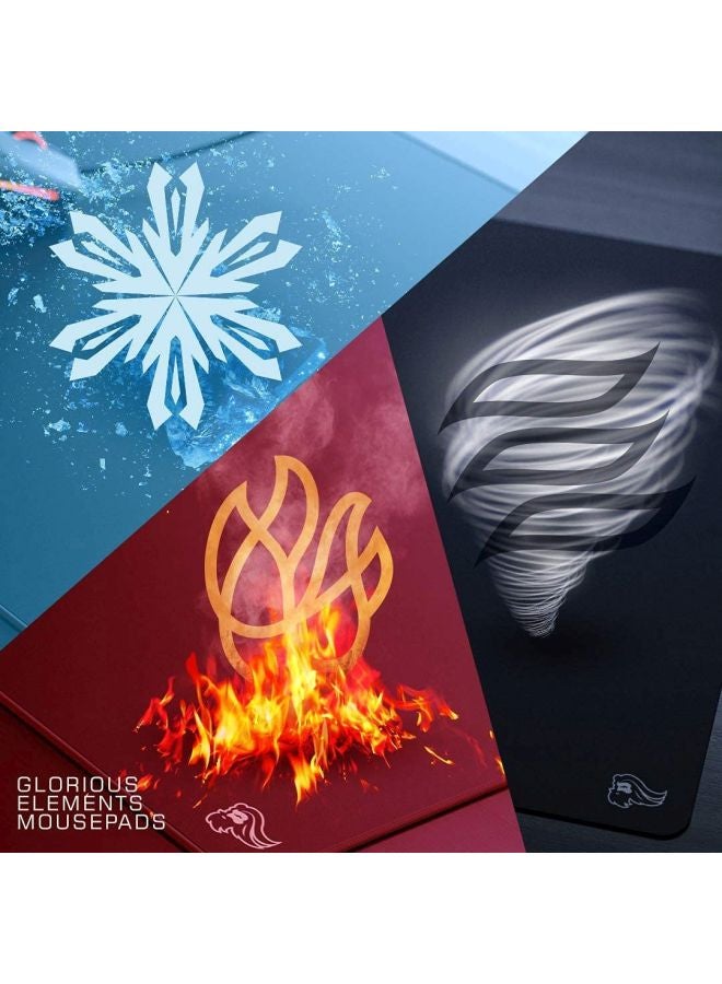 Glorious Gaming Elements Mousepad - Gaming Mouse Pad - XL Mouse Pad - Glass Infused Flexible Cloth Computer Desk Pad for Speed Gaming 15