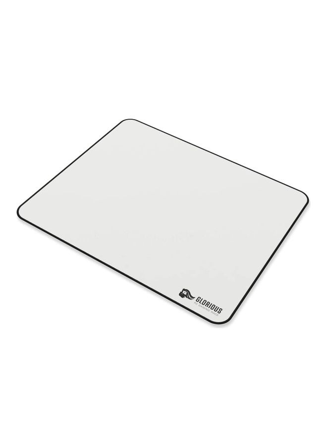 Glorious Large Gaming Mouse Pad for Desk - Rubber Base Computer Mouse Mat - Durable Mouse Mat - Cloth Mousepad with Stitched Edges - White Cloth Mousepad | 11