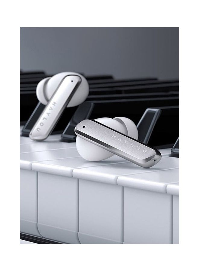 W1 True Wireless Earbuds Qualcomm 3040 Chip 20h Battery Life Dynamic Driver aptX Adaptive Codec IPX4 Water-Resistant Bluetooth 5.2 White