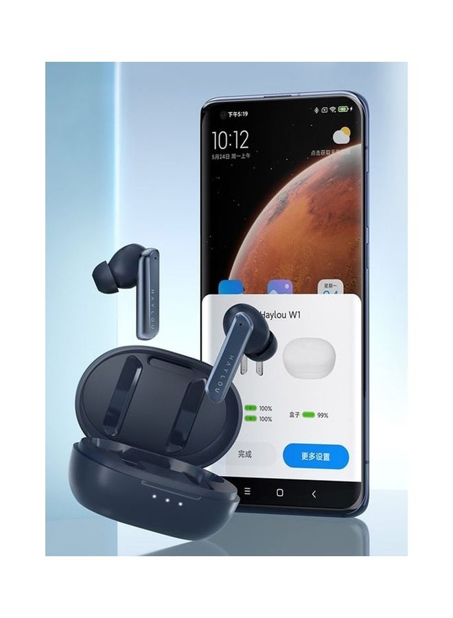 W1 True Wireless Earbuds Qualcomm 3040 Chip 20h Battery Life Dynamic Driver aptX Adaptive Codec IPX4 Water-Resistant Bluetooth 5.2 White