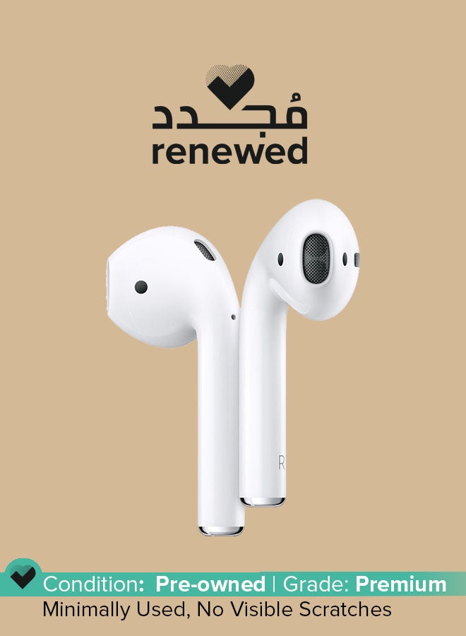 Renewed - Airpods 2nd Gen With Charging Case White