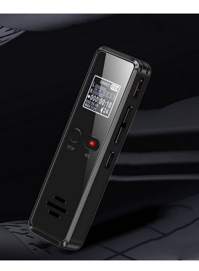 V90 Digital Voice Activated Recorder Dictaphone Long Distance Audio Recording MP3 Player Noise Reduction WAV Recorder ( 32 GB )