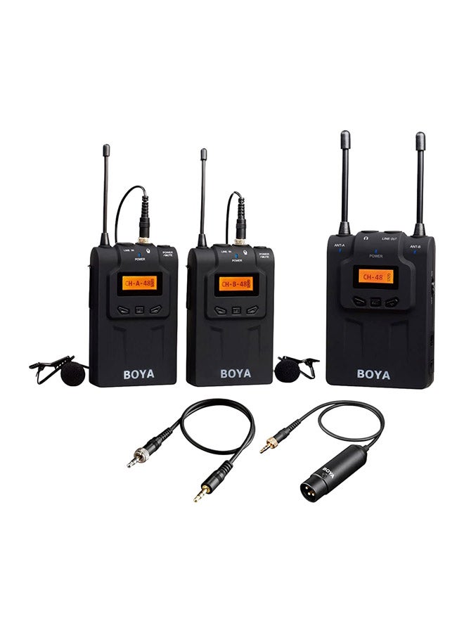 BY-WM8 UHF Dual-Channel Wireless Microphone System BY-WM8 Black