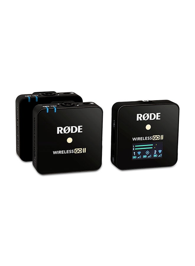 GO II Dual Channel Wireless Microphone System WIGOII Black