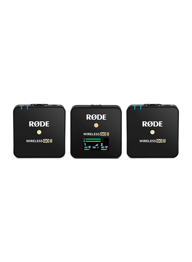 GO II Dual Channel Wireless Microphone System WIGOII Black