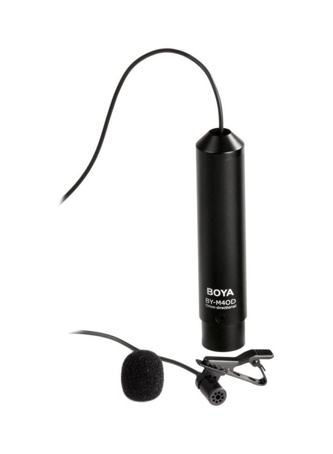 BY-M40D Omni Directional Lavalier Microphone BY M40D Black