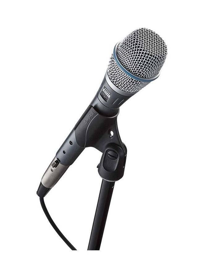 Supercardioid Single-Element Vocal Condenser Microphone for Studio Recording and Live Performances with A25D Mic Clip and Storage Bag BETA 87A black