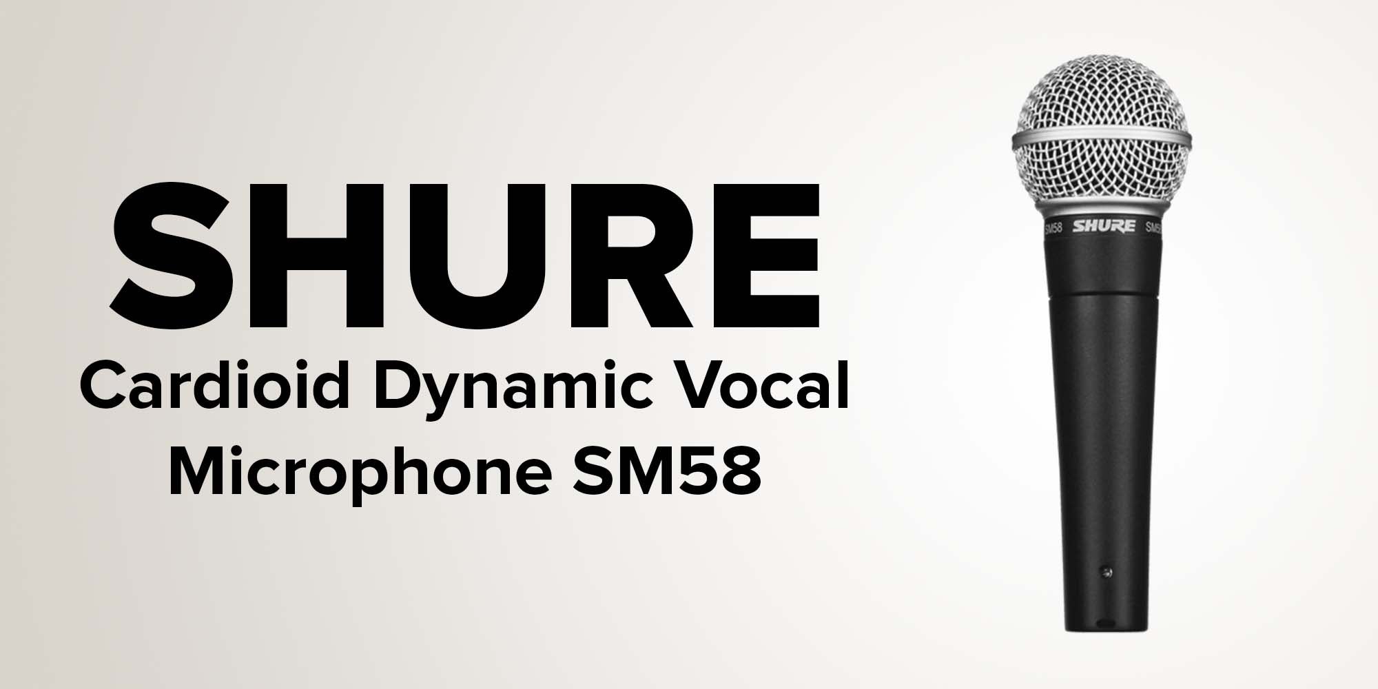 Cardioid Dynamic Vocal Microphone SM58-LCE Black