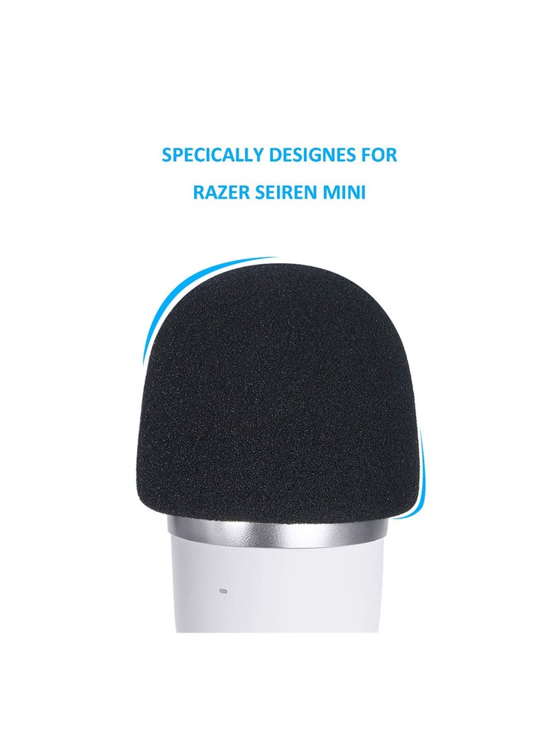 for Razer Seiren Mini Windscreen with Pop Filter, 3 Layers Mic Wind Pop Screen with Flexible 360°Gooseneck Clip