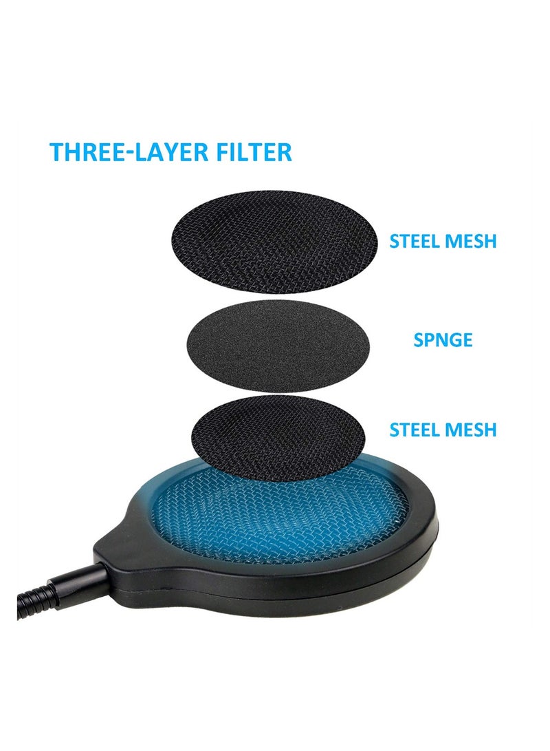 for Razer Seiren Mini Windscreen with Pop Filter, 3 Layers Mic Wind Pop Screen with Flexible 360°Gooseneck Clip