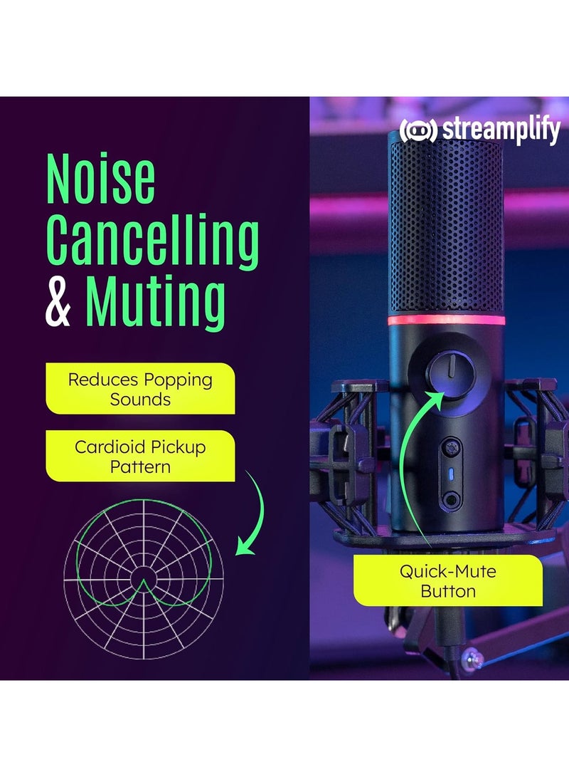 Microphone Mount Arm Inside RGB 2 Audio Modes