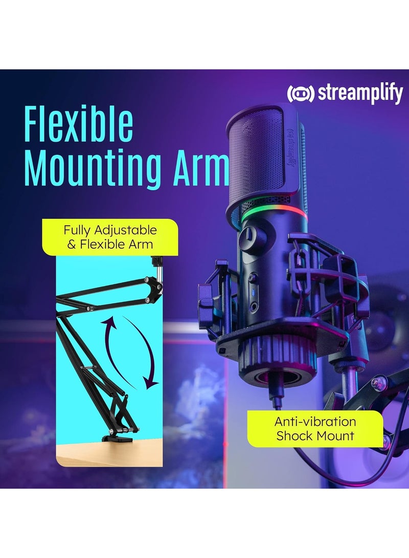 Microphone Mount Arm Inside RGB 2 Audio Modes