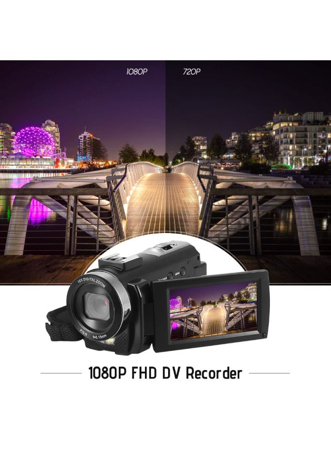 HDV-201LM 1080P FHD Digital Video Camcorder With Accessories