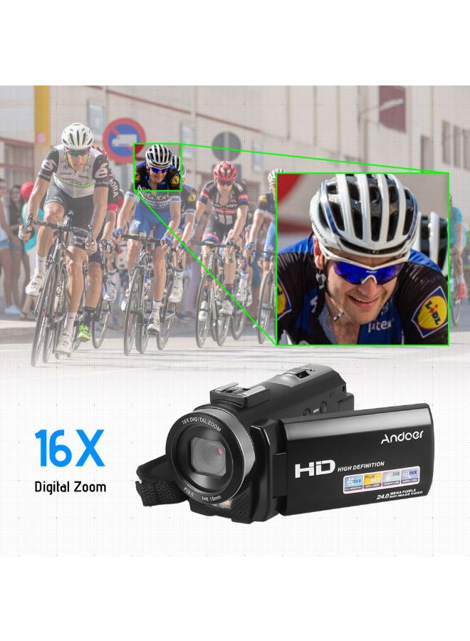 HDV-201LM 1080P FHD Digital Video Camcorder With Accessories