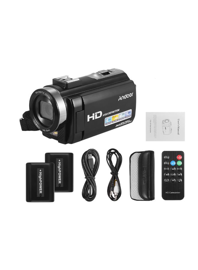 HDV-201LM 1080P FHD Digital Video Camcorder With Accessories