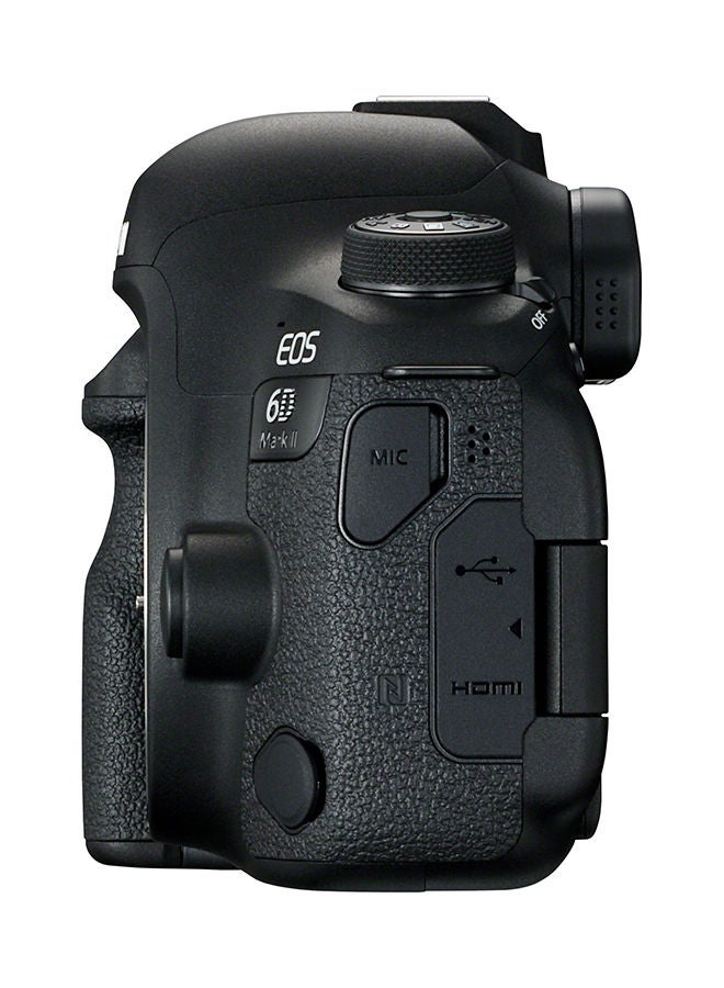 EOS 6D Mark II DSLR Body 26.2MP With LCD Touchscreen, Built-In Wi-Fi, NFC, Bluetooth And GPS Geotagging Technology Black