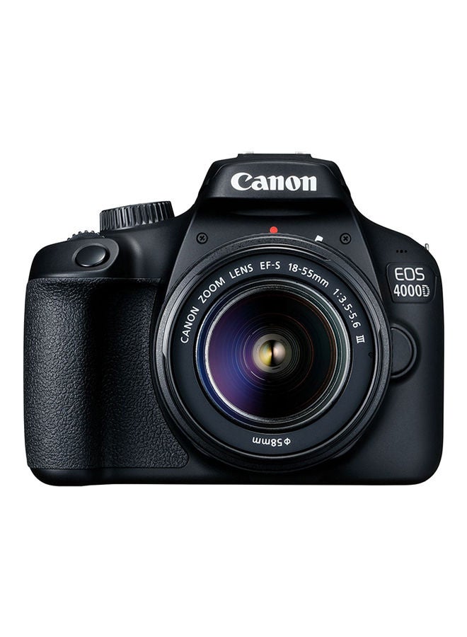 EOS 4000D Zoom Kit With EF-S 18-55mm f/3.5-5.6 III Lens With EF 75-300mm f/4-5.6 III USM Lens 18MP Built-In Wi-Fi And Bluetooth