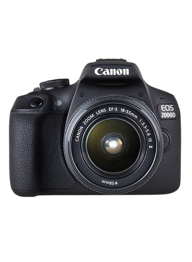 EOS 2000D Camera + EF-S 18-55mm IS II Lens (with Optical Image Stabilizer)