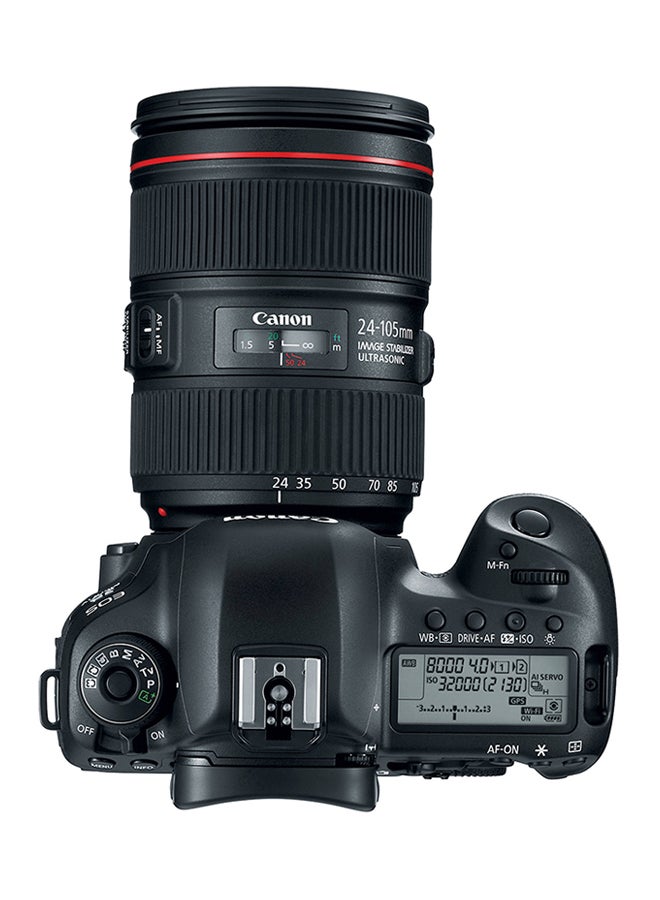 EOS 5D Mark IV DSLR With EF 25-105mm f/4L IS II USM Lens 30.4 MP,LCD Touchscreen, Built-In Wi-Fi And GPS Geotagging Technology