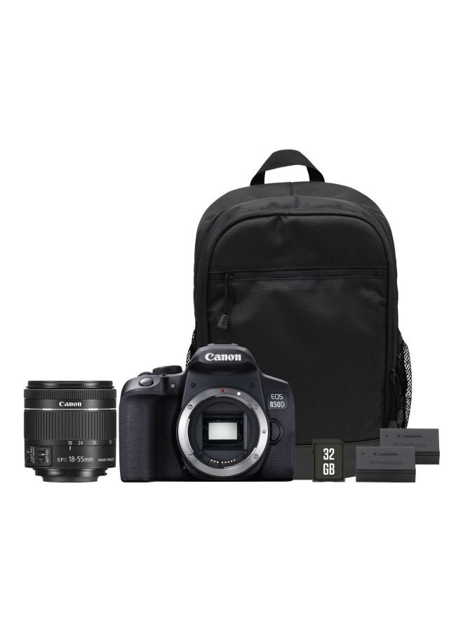 EOS 850D 24.1MP DSLR Camera With Accessories