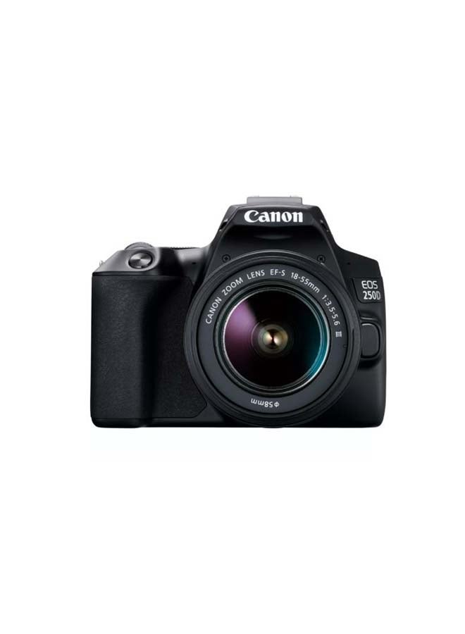 EOS 250D DSLR With EF-S 18-55mm f/3.5-5.6 III + EF 75-300mm f/4-5.6 III USM 24.1MP LCD