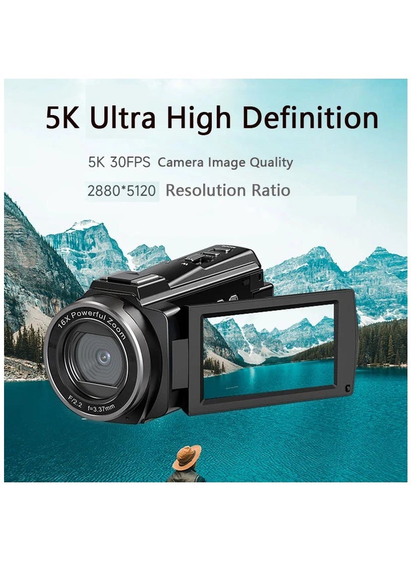 5K High Definition Digital Camera Outdoor Sports DV Camera Handheld Photography Electronic Anti Shake Camera Shooting A Video